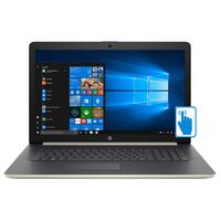 HP 17.3" High Performance Touchscreen Laptop in Pale Gold (Intel i5-8250U 4-Core, 16GB RAM, 1TB HDD + 128GB Sata SSD, 17.3" HD 1600x900 Touch, AMD Radeon 530, WiFi, Webcam, Microphone, Win 10 Home)