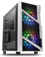 Thermaltake Commander C31 Snow Motherboard Sync ARGB ATX Mid Tower Computer Chassis with 2 200mm ARGB 5V Motherboard Sync RGB Front Fans + 1 120mm Rear Black Fan Pre-Installed CA-1N2-00M6WN-00