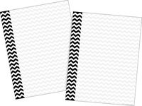 Barker Creek Computer Paper 2 Pack (100 sheets)- Black Chevron (BC3622)