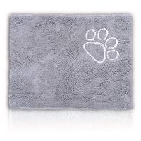 CatGuru Waterproof Non-Slip Machine Washable Cat Litter Mat, Extra Large, 36-Inch x 28-Inch, Grey