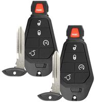 Discount Keyless Replacement Remote Start Hatch Uncut Smart Remote Fob Key Compatible with M3N5WY783X, IYZ-C01C (2 Pack)