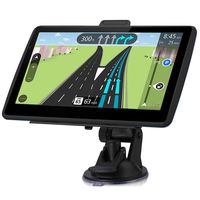 GPS Navigation for Car，7-inch Touch Screen Car GPS Real Voice Spoken Turn-by-Turn Direction Reminding Navigation System for Cars, Vehicle GPS Satellite Navigator with Free Lifetime Map Update
