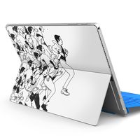 igsticker Ultra Thin Premium Protective Back Stickers Skins Universal Tablet Decal Cover for Microsoft Surface Pro 4/ Pro 2017/ Pro 6(2018) 010933 Character　Illustration　Character