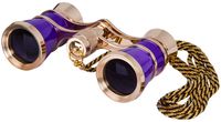 Levenhuk Broadway 325C Amethyst Opera Glasses - Theater Binoculars with Removable Chain