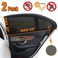 2 Pack, Car Window Shade, Universal Sun Shade for Car Window, Mesh Net for Car Side Window for Baby, UV Privacy Protection SUV Car Mosquito Net for Kids, Passengers, Fit Most of Vehicle