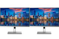 HP EliteDisplay E243i 24 Inch Screen LED Backlit 2-Pack Monitor (1FH47A8#ABA) Black and Silver