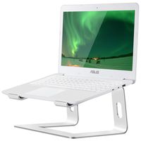 Orionstar Laptop Stand Aluminum Laptop Riser Compatible with Apple Mac MacBook Air Pro 10 to 15.6 Inch Notebook Computer, Ergonomic Elevator Holder, Silver