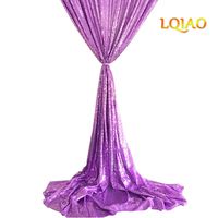 LQIAO New Sequin Backdrop Lavender-6x9FT Elegant Shimmer Sequin Fabric Photography Background Party Wedding Photo Booth Backdrop Decoration