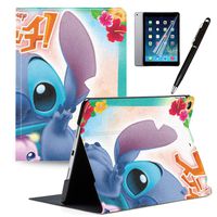 iPad 2018(6th Gen) iPad 2017(5th Gen) Case Cartoon Lilo & Stitch Cartoon Protection Lightweight PU Leather Smart Auto Sleep/Wake Cover Also Fit iPad Air 2 / iPad Air#E