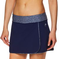 HEAD Women's Athletic Tennis Skort - Performance Training & Running Skirt - Prestige Medieval Blue, X-Large