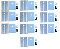New 10 Sets TO-220 Heatsink TO-126 Transistor Heat Sink atural Aluminium((Screw+Washer+Insulator Rubberized Silicone+ Heatsink)