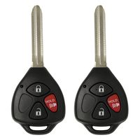 Keyless2Go Keyless Entry Remote Car Key with G Chip for Select 4Runner Rav4 Yaris Models That Use HYQ12BBY, HYQ12BDC (2 Pack)