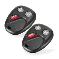 Replacement Keyless Entry Remote Control Key Fob Clicker by InSassy for LHJ011 - Black - 2 Pack