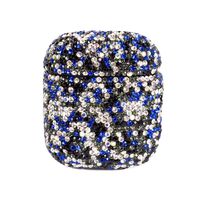 2019 Newest Luxurious Rhinestone AirPods Case with Keychain, Shockproof Protective Premium Crystal Cover Skin for AirPods Charging Case 2 & 1 (Black C13 No Keychain)