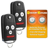 Discount Keyless Replacement Uncut Trunk Car Remote Fob Key Combo Compatible with OUCG8D-439H-A (2 Pack)
