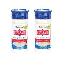 Redmond Real Sea Salt - Natural Unrefined Organic Gluten Free Fine, 10 Ounce Shaker (2 Pack)