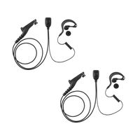 2 Pack Maxtop AEH1003-M9 G-Sharp Earhanger Earphone for Motorola MOTOTRBO XPR-6550 XPR-7350 XPR-7550 APX-6000
