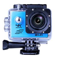 Sports Camera Sport Video 4K WIFI Action Cam 16 MP Underwater Camcorder HD 1080P and a Batteries 170° Wide-Angle Blue
