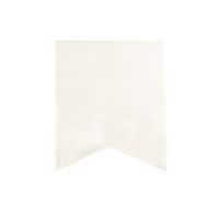 Darice 30030343 Canvas Banner Flags in Fishtail Design, White Canvas Banner Flags in White