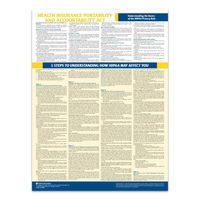 HIPAA Compliance Poster, 2020 Edition - Labor Law Center Laminated Poster (English)