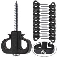 Besthouse Pack of 20 Q-Hanger, Christmas Lights Hanger Hooks Easy Release Outdoor Wire and Fairy Lights Christmas Light House Garage New Year Party Led Fairy Lights, Double Hook Design