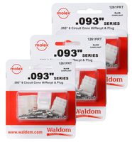 Molex 76650-0054 (6 Set) 6-Pin Connector Kit 0.093", 4 Set Pin & Socket Connectors .093 Kit, Gauge 18-22 AWG