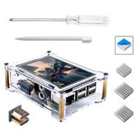 Smraza TFT Touch Screen, Raspberry Pi 3 B+ 3.5 Inch TFT LCD Display Monitor with Protective Case for Raspberry Pi 3 Mode B+ and All Raspberry PI System, Video Movie Play, Arcade Game, HDMI Audio Input