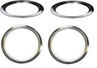 (RB) GB2,WB31X5013 /2, WB31X5014 /2 Range Burner Chrome trim Ring Set for GE