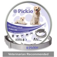 Pickio Dog Flea Tick Collar Flea and Tick Prevention for Dogs Easily Adjustable for Large Small Dogs Collar Natural Flea Tick Control Collar Dogs Flea Treatment