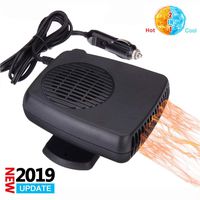 Portable Car Defroster Defogger Heater Fan, 2 in 1 Cooling & Heating Fan Vehicle Electronic Air Heater Defroster 12V 200W Handheld Automobile Windscreen Fan Demister Defroster Into Cigarette Lighter