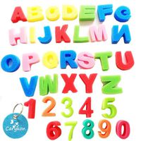 Carykon Artist Studio Alphabet & Numbers Sponges Model, 36 PCS