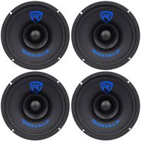 (4) Rockville RM68SP CEA Compliant 6.5 480W Mid-Range Car Speakers 8 Ohm