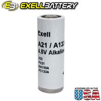 Exell A21PX 4.5V Battery 1306AP 3LR50 6135-99-114-1239 A133 A21 APX21 BA-1098 EN133A EPX21 PC133A PX21 RPX21 V21PX Macintosh Plus Bolex H16 Movie Camera Praktica EE2 EE3 PLC2 PLC3 VLC VLC2 VLC3