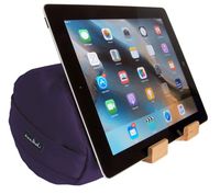 The eZView Tablet Pillow Stand • Eco-Friendly iPad Holder for Easy Hands-Free Viewing from any Angle • Soft Lap Stand Balances iPad Perfectly for Reading in Bed and Sofa • Made in USA...Persian Purple