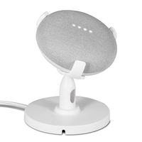 ZTSXLLIM Speaker Stand for Google Home Mini, Different from Wall Mount,More Flexible Placement,360 Degree Adjustable Orientation Holder,Easy to Assemble - White