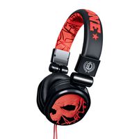 Dyse One DY-HL1RS Headphone with Volume Control - Red Skull Graffiti