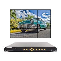 AVIshop 3x3 HDMI Video Wall Processor HD TV 1080P Matrix Controller Splicer Splitter Display 3x2 2x2 3x1 1x3 2x3 4x2 2x4(3X3 Video Wall 1080P)