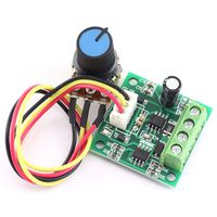 DZS Elec DC 1.8-15V 2A Mini PWM Motor Speed Controller 1.8V 3V 5V 6V 7.2V 12V 30W Low Voltage Motor Adjustable Actuator Switch Speed Control Knob