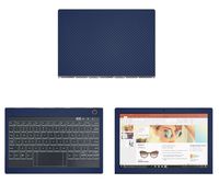 Decalrus - Protective Decal for Lenovo Yoga Book C930 (10.8" Screen) Laptop Blue Carbon Fiber Skin Skins Decal for case Cover wrap CFlenovoYogaBkC930Blue