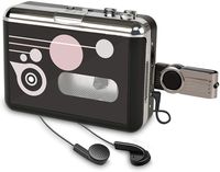 Rybozen Cassette Player , Portable Converter Recorder Convert Tapes to Digital MP3 Save into USB Flash Drive/ No PC Required Black