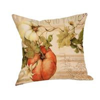 Clearance!!!Happy Fall Thanksgiving Day Home Decor Linen Turkey Pillow Case Cushion Cover (G)