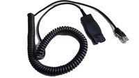 Headset Cable Compatible with Plantronics QD for Select Avaya Phones - J139, J169, J179, 1608,1616, 9610, 9620, 9620L, 9620C, 9630, 9630G, 9640, 9640G, 9650, 9670 (Basic Cable) | Adapter Cable HIS-1
