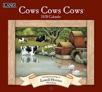 Lang Cows Cows Cows 2020 Wall Calendar (20991001909)