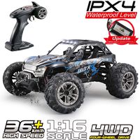 Fistone RC Truck 1/16 High Speed Racing Car, 24MPH 4WD Off-Road Waterproof Vehicle 2.4Ghz Radio Remote Control Monster Truck Dune Buggy Hobby Toys for Kids and Adults