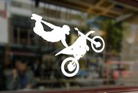 25 Centimeters Cross Enduro Motorcycle Motoracer Vinyl Stickers Funny Decals Bumper Car Auto Computer Laptop Wall Window Glass Skateboard Snowboard Helmet
