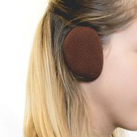 Sprigs Earbags Bandless Ear Warmers/Fleece Earmuffs with Thinsulate - Brown, Small