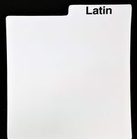 Genre LP Divider Card White +1 Free dj Magnet (Latin)