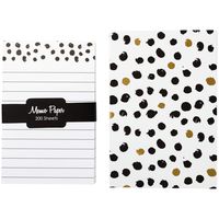 C.R. Gibson 'Doodles' Desk Accessory Magnetic Memo Box Stationery Set, 200 Sheets, 3.5'' x 5.5''