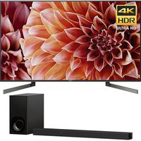 Sony Bravia XBR55X900F 55" 4K HDR HLG and Dolby Vision UHD TV 3840x2160 & Sony HTZ9F 3.1Ch 4K HDR Compatible Dolby Atmos Soundbar with Built-in WiFi & Bluetooth