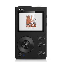 AGPTEK H3 HiFi Bluetooth MP3 Player APTX High Resolution Lossless Digital Audio Player with 32GB Memory Card, Support Up to 256GB, Black